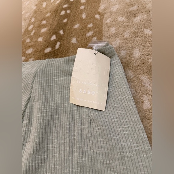 Sabo Skirt Australia NWT Anya Skirt ribbed sage green women’s size XL - Picture 6 of 10